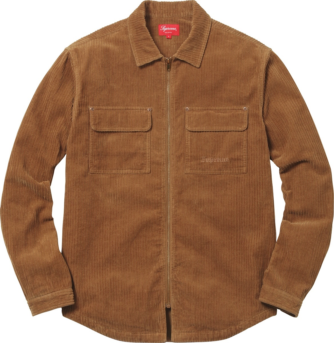 Corduroy Zip Up Shirt view 3